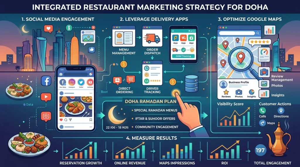 Restaurant Marketing in Doha: Social, Delivery & Maps