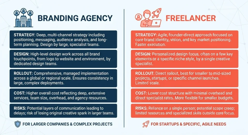 Branding Agency vs Freelancer: Which Is Right for You?