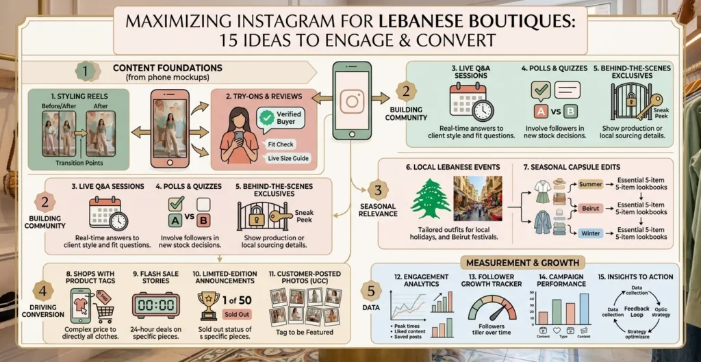 )Instagram Content Ideas for Boutiques in Lebanon